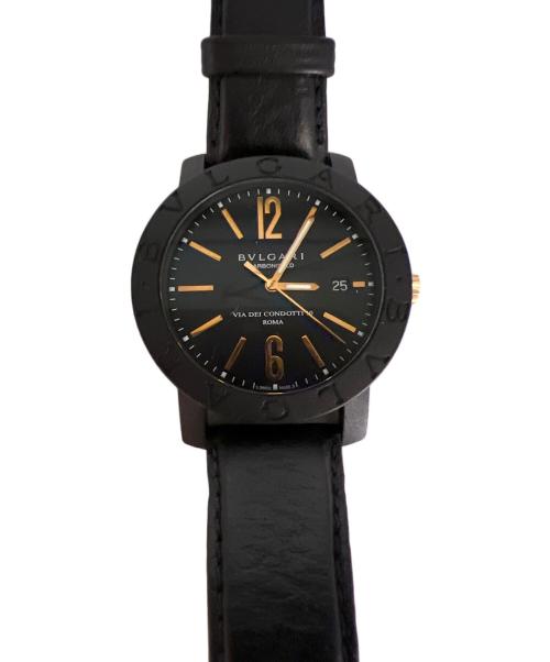 BVLGARI（ブルガリ）BVLGARI (ブルガリ) アナログウォッチ ブラックの古着・服飾アイテム
