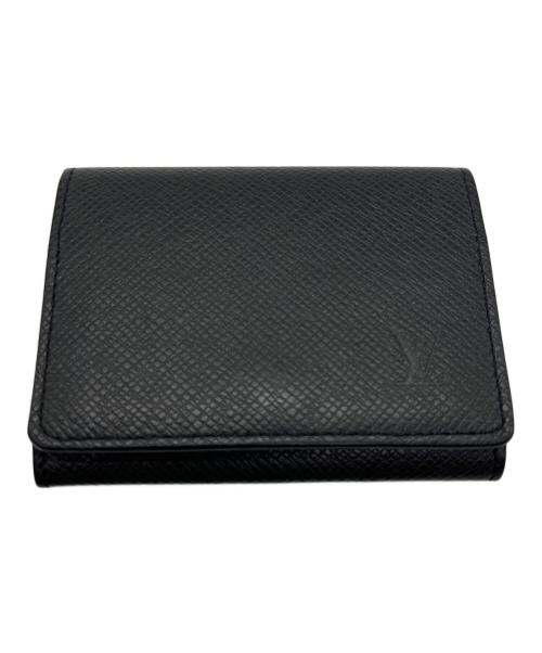 LOUIS VUITTON（ルイ ヴィトン）LOUIS VUITTON (ルイ ヴィトン) カードケース/タイガ・アンヴェロップ・カルト・ドゥ・ヴィジット ブラックの古着・服飾アイテム