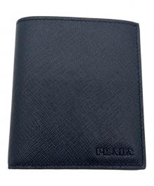 PRADA（プラダ）の古着「2つ折り財布」｜ネイビー