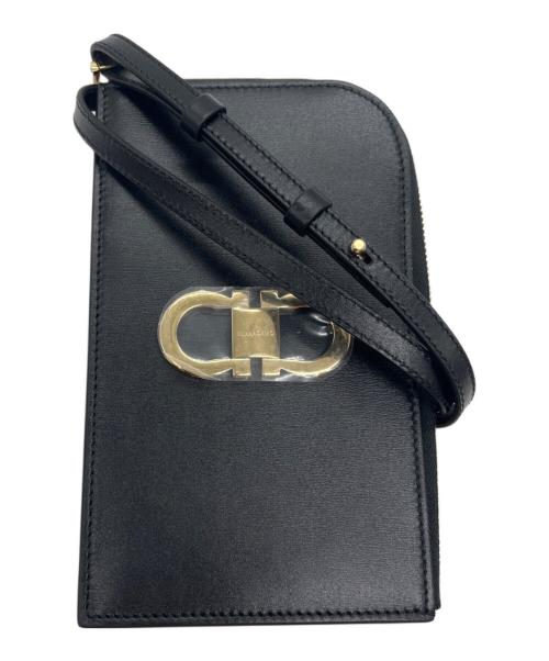 Salvatore Ferragamo（サルヴァトーレ フェラガモ）Salvatore Ferragamo (サルヴァトーレ フェラガモ) ガンチーニスマートフォンホルダー レッド×ブラックの古着・服飾アイテム