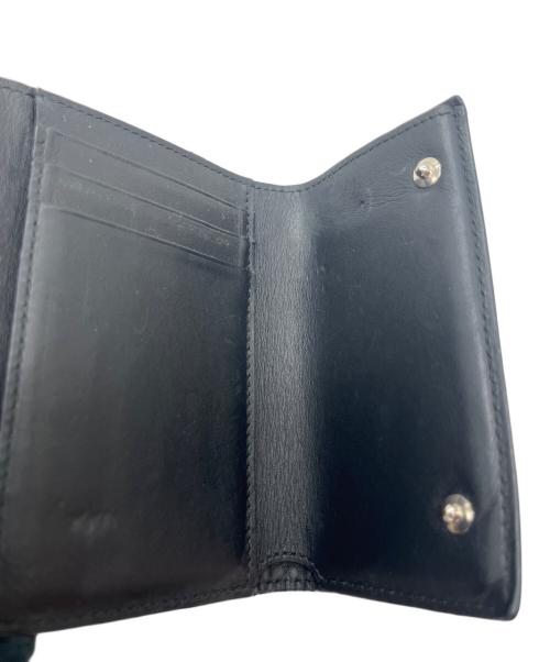 LOEWE（ロエベ）LOEWE (ロエベ) 3つ折り財布/リピートアナグラム ライトブラウン×ブラックの古着・服飾アイテム