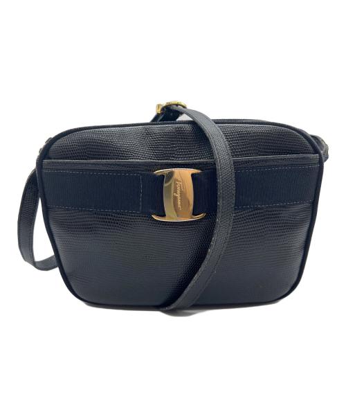 Salvatore Ferragamo（サルヴァトーレ フェラガモ）Salvatore Ferragamo (サルヴァトーレ フェラガモ) ショルダーポーチ ネイビーの古着・服飾アイテム