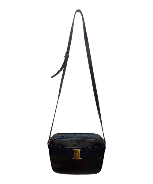 Salvatore Ferragamo（サルヴァトーレ フェラガモ）Salvatore Ferragamo (サルヴァトーレ フェラガモ) ショルダーポーチ ネイビーの古着・服飾アイテム