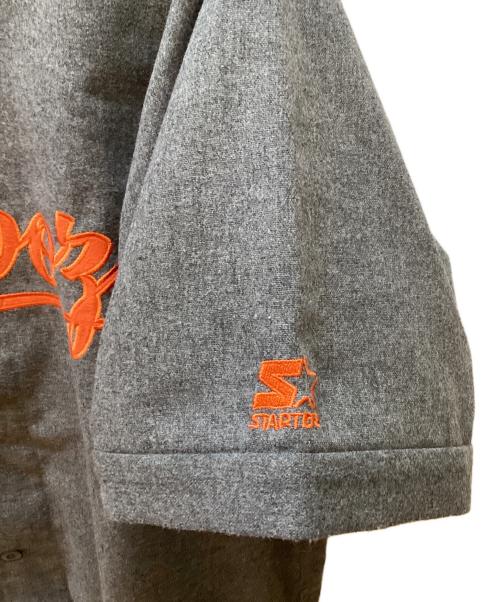 KEBOZ（ケボズ）KEBOZ (ケボズ) STARTER (スターター) ベースボールシャツ グレー サイズ:Lの古着・服飾アイテム