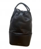 ORSETTOオルセット）の古着「ギャザーショルダーバッグ」｜ブラック