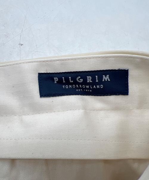 Pilgrim（ピルグリム）Pilgrim (ピルグリム) TOMORROW LAND (トゥモローランド) タックパンツ アイボリー サイズ:44の古着・服飾アイテム