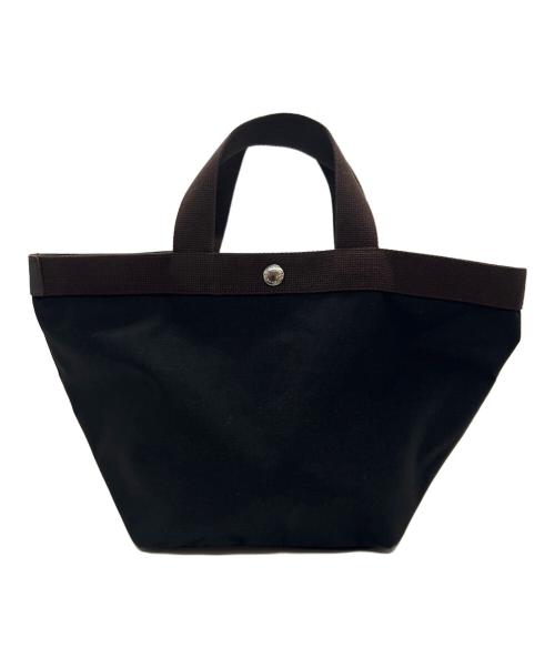 Herve Chapelier（エルベシャプリエ）Herve Chapelier (エルベシャプリエ) 舟形ハンドバッグ ブラックの古着・服飾アイテム