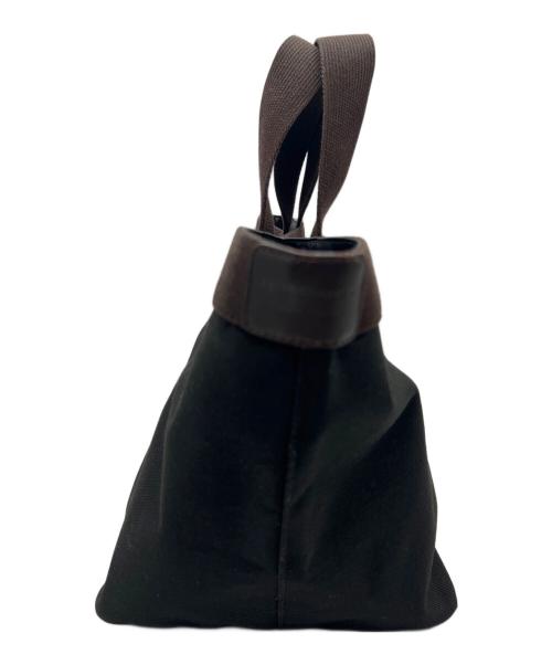 Herve Chapelier（エルベシャプリエ）Herve Chapelier (エルベシャプリエ) 舟形ハンドバッグ ブラックの古着・服飾アイテム