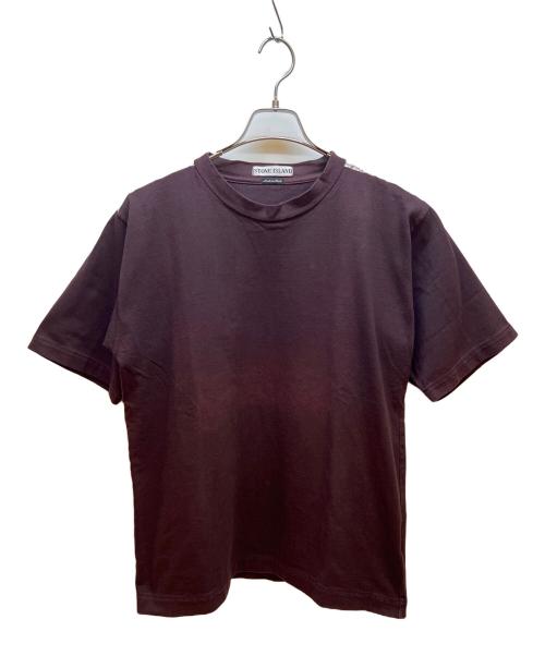 STONE ISLAND（ストーンアイランド）STONE ISLAND (ストーンアイランド) 半袖カットソー ワインレッド サイズ:Ｍの古着・服飾アイテム