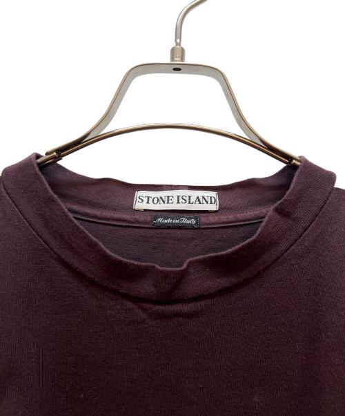 STONE ISLAND（ストーンアイランド）STONE ISLAND (ストーンアイランド) 半袖カットソー ワインレッド サイズ:Ｍの古着・服飾アイテム