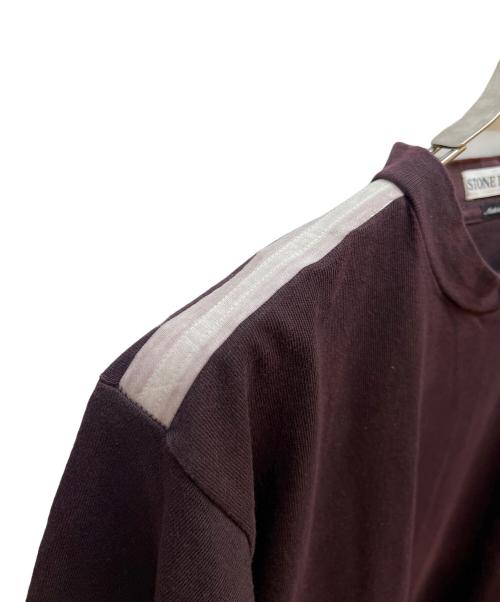 STONE ISLAND（ストーンアイランド）STONE ISLAND (ストーンアイランド) 半袖カットソー ワインレッド サイズ:Ｍの古着・服飾アイテム