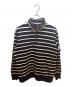 Supreme（シュプリーム）の古着「ハーフジップスウェット/Striped Half Zip Sweat」｜ブラック×ホワイト
