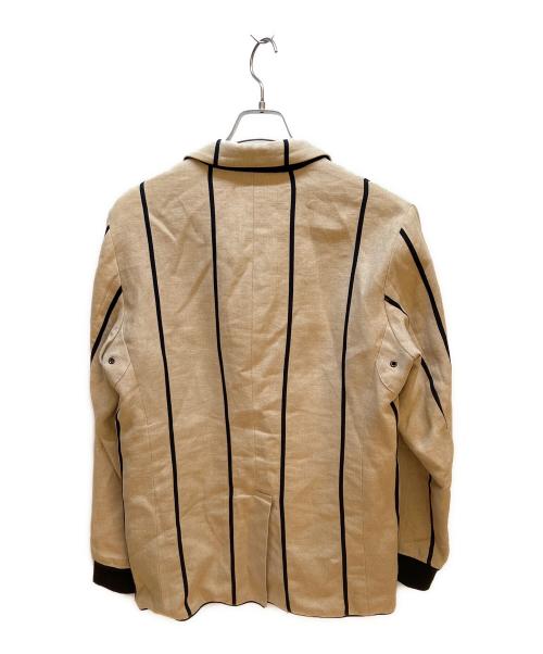 Soe（ソーイ）Soe (ソーイ) ジャケット ベージュ×ブラック サイズ:Sの古着・服飾アイテム