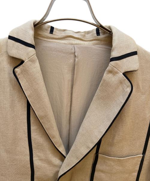 Soe（ソーイ）Soe (ソーイ) ジャケット ベージュ×ブラック サイズ:Sの古着・服飾アイテム