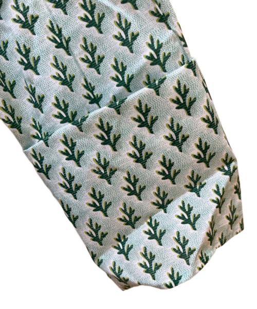 BACCA（バッカ）BACCA (バッカ) リバティプリント ギャザードフリルブラウス グリーン サイズ:S 未使用品の古着・服飾アイテム