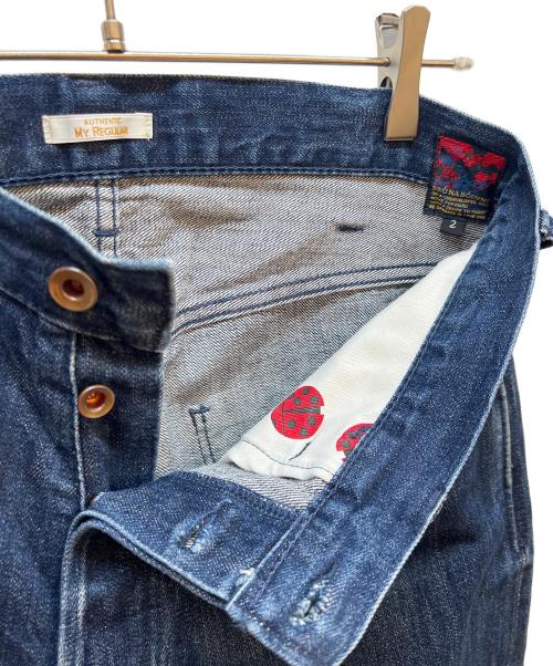 BRU NA BOINNE（ブルーナボイン）BRU NA BOINNE (ブルーナボイン) ワイドデニムパンツ インディゴ サイズ:Mの古着・服飾アイテム