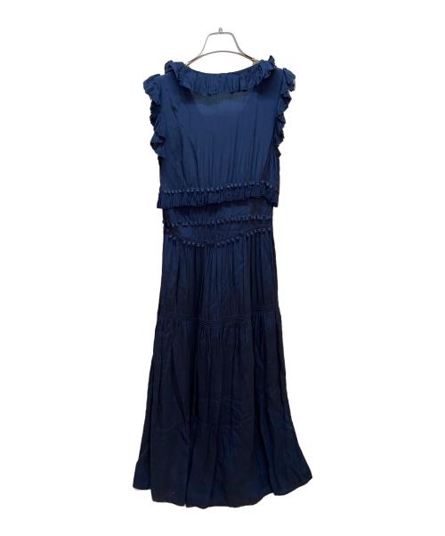 sea NEW YORK（シー ニューヨーク）sea NEW YORK (シー ニューヨーク) ノースリーブワンピース ネイビー サイズ:2の古着・服飾アイテム