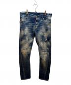 DSQUARED2ディースクエアード）の古着「ダメージデニムパンツ」｜インディゴ