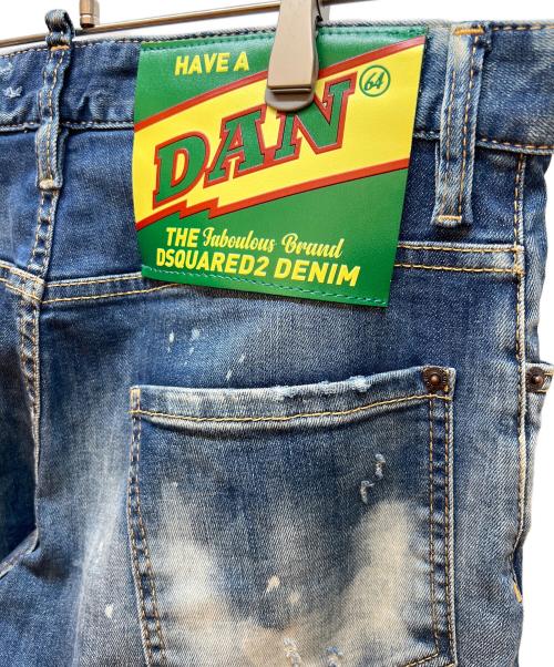 DSQUARED2（ディースクエアード）DSQUARED2 (ディースクエアード) ダメージデニムパンツ インディゴ サイズ:46の古着・服飾アイテム
