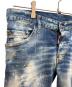中古・古着 DSQUARED2 (ディースクエアード) ダメージデニムパンツ インディゴ サイズ:46：13000円