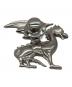 HERMES (エルメス) ピンブローチ/ドラゴン・タリスマン シルバー：41000円