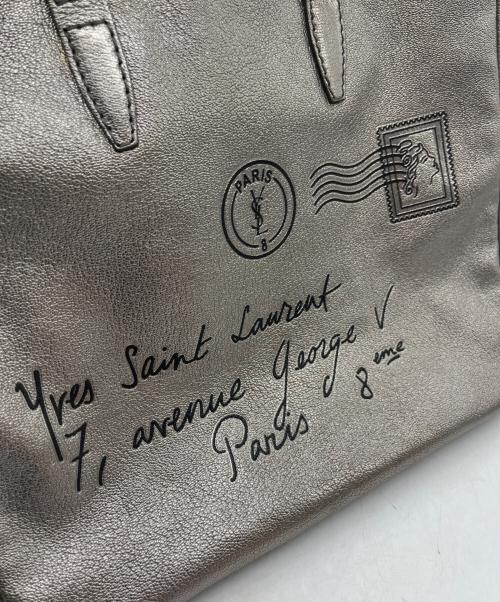 Yves Saint Laurent（イヴサンローラン）Yves Saint Laurent (イヴサンローラン) トートバッグ/Yメール シャンパンゴールドの古着・服飾アイテム