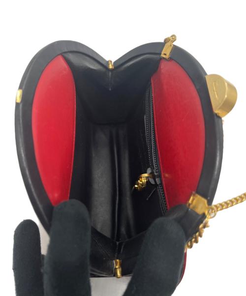 Salvatore Ferragamo（サルヴァトーレ フェラガモ）Salvatore Ferragamo (サルヴァトーレ フェラガモ) チェーンショルダーバッグ レッド×ブラックの古着・服飾アイテム