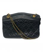 CHANELシャネル）の古着「チェーンショルダーバッグ」｜ブラック