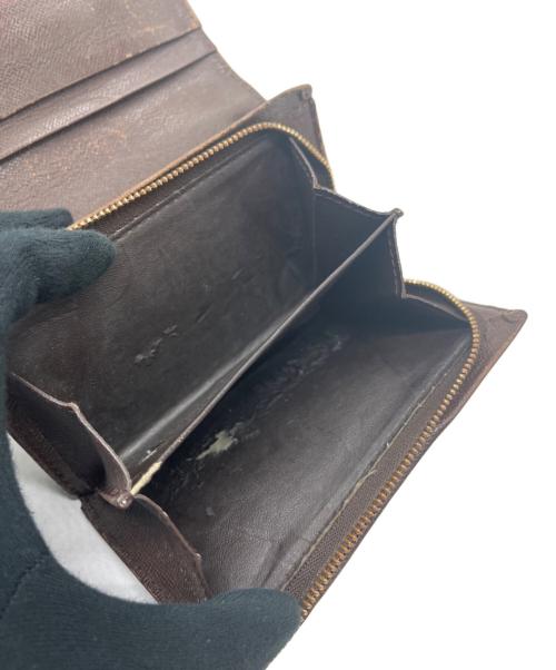 LOUIS VUITTON（ルイ ヴィトン）LOUIS VUITTON (ルイ ヴィトン) 二つ折り財布/ダミエ・ポルトフォイユ・トレゾール ブラウンの古着・服飾アイテム