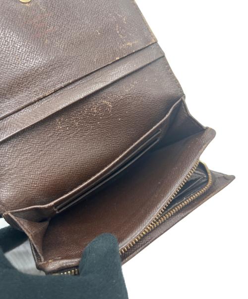 LOUIS VUITTON（ルイ ヴィトン）LOUIS VUITTON (ルイ ヴィトン) 二つ折り財布/ダミエ・ポルトフォイユ・トレゾール ブラウンの古着・服飾アイテム