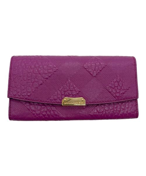 BURBERRY LONDON（バーバリーロンドン）BURBERRY LONDON (バーバリーロンドン) 長財布 マゼンタの古着・服飾アイテム