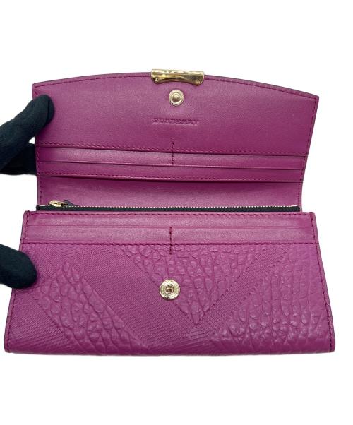 BURBERRY LONDON（バーバリーロンドン）BURBERRY LONDON (バーバリーロンドン) 長財布 マゼンタの古着・服飾アイテム