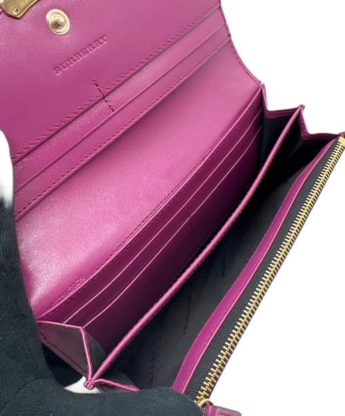 BURBERRY LONDON（バーバリーロンドン）BURBERRY LONDON (バーバリーロンドン) 長財布 マゼンタの古着・服飾アイテム