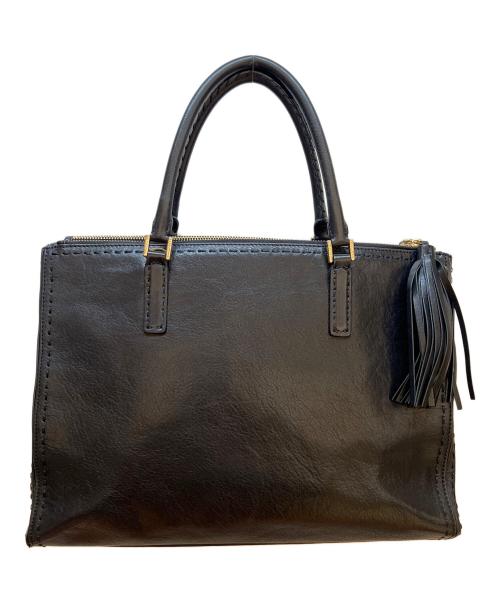 ANYA HINDMARCH（アニヤ・ハインドマーチ）ANYA HINDMARCH (アニヤハインドマーチ) 2WAYバッグ ブラックの古着・服飾アイテム