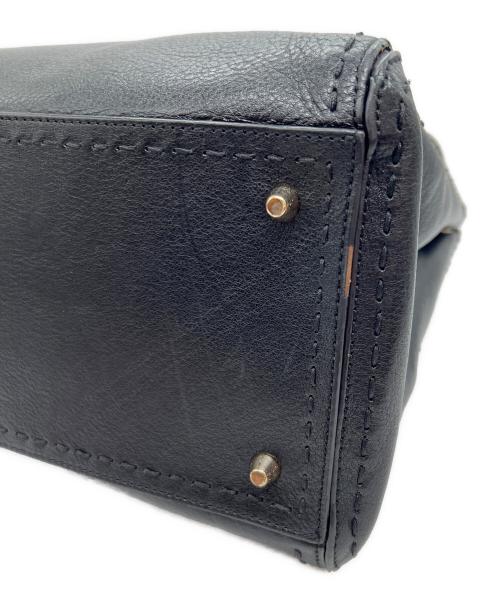 ANYA HINDMARCH（アニヤ・ハインドマーチ）ANYA HINDMARCH (アニヤハインドマーチ) 2WAYバッグ ブラックの古着・服飾アイテム