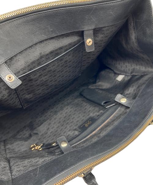 ANYA HINDMARCH（アニヤ・ハインドマーチ）ANYA HINDMARCH (アニヤハインドマーチ) 2WAYバッグ ブラックの古着・服飾アイテム