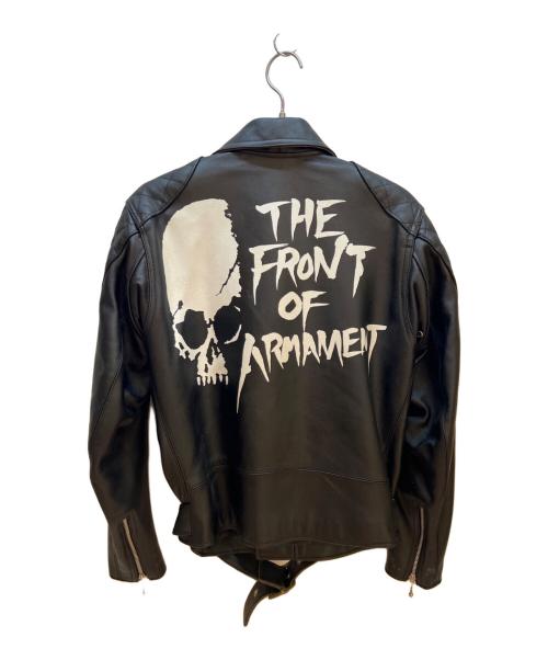 CROWS（クローズ）CROWS (クローズ) ダブルライダースジャケット ブラック サイズ:Mの古着・服飾アイテム