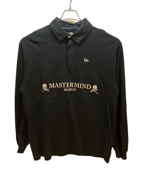 New Era（ニューエラ）New Era (ニューエラ) Mastermind WORLD (マスターマインド ワールド) ラガーシャツ(ゴルフ) ブラック サイズ:XXLの古着・服飾アイテム