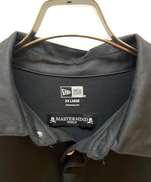 New Era（ニューエラ）New Era (ニューエラ) Mastermind WORLD (マスターマインド ワールド) ラガーシャツ(ゴルフ) ブラック サイズ:XXLの古着・服飾アイテム