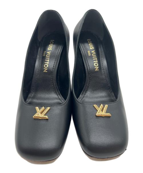 LOUIS VUITTON（ルイ ヴィトン）LOUIS VUITTON (ルイ ヴィトン) ヒールパンプス ブラック サイズ:37 1/2の古着・服飾アイテム