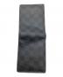 中古・古着 LOUIS VUITTON (ルイ ヴィトン) 2つ折り財布/ダミエ・グラフィット・ポルトフォイユ・フロリン/※イニシャル入 ブラック：6000円