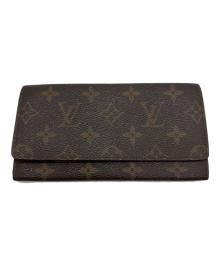 LOUIS VUITTON（ルイ ヴィトン）の古着「長財布/モノグラム・ポルトフォイユ3・カルトクレディ」｜ブラウン