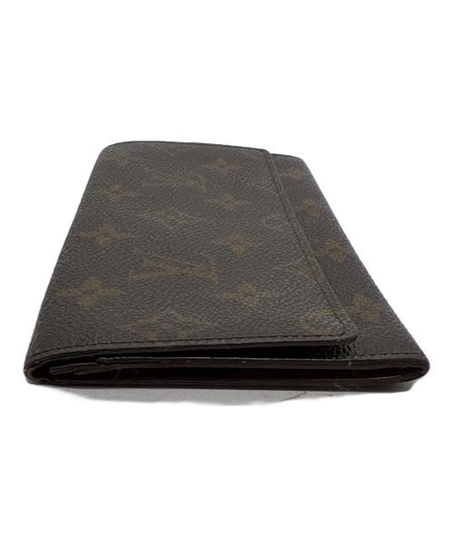 LOUIS VUITTON（ルイ ヴィトン）LOUIS VUITTON (ルイ ヴィトン) 長財布/モノグラム・ポルトフォイユ3・カルトクレディ ブラウンの古着・服飾アイテム