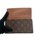 中古・古着 LOUIS VUITTON (ルイ ヴィトン) 長財布/モノグラム・ポルトフォイユ3・カルトクレディ ブラウン：12000円