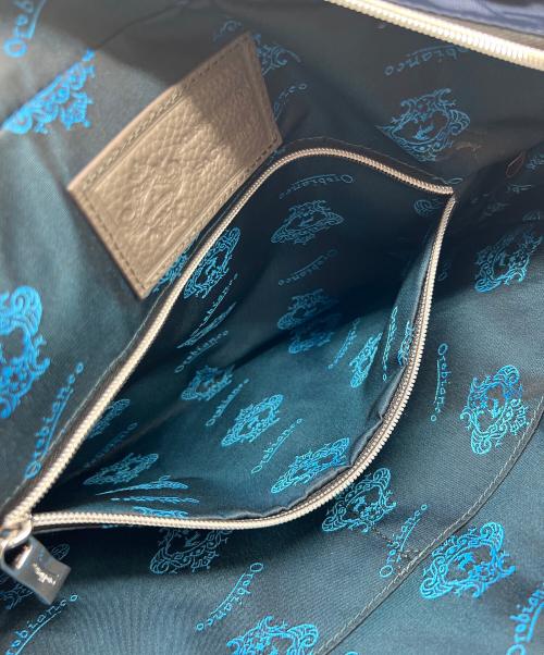 Orobianco（オロビアンコ）Orobianco (オロビアンコ) ブリーフケース ネイビー×グレーの古着・服飾アイテム