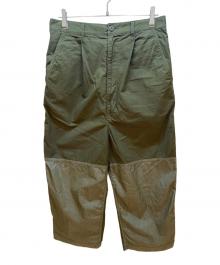 COMME des GARCONS HOMME（コムデギャルソン オム）の古着「切替タックパンツ」｜カーキ