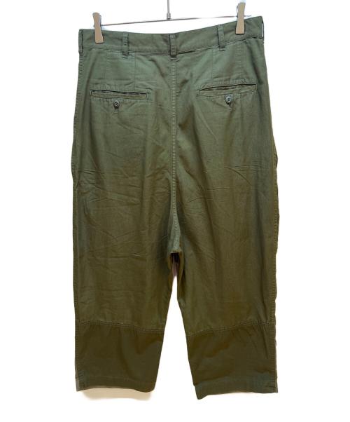 COMME des GARCONS HOMME（コムデギャルソン オム）COMME des GARCONS HOMME (コムデギャルソン オム) 切替タックパンツ カーキ サイズ:XSの古着・服飾アイテム