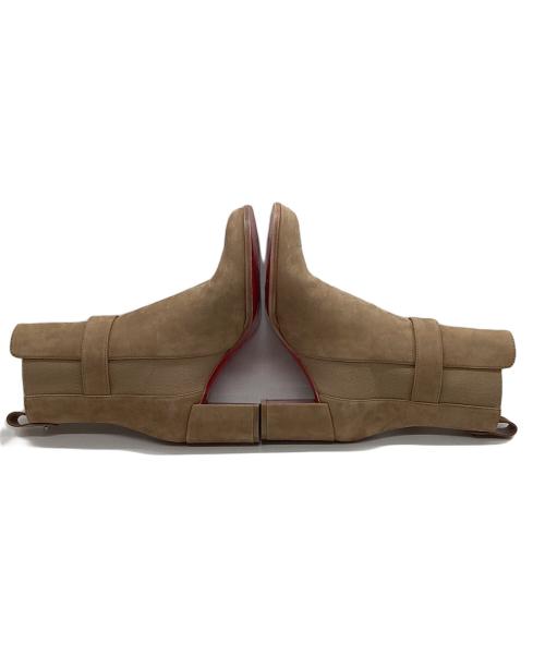 Christian Louboutin（クリスチャン・ルブタン）Christian Louboutin (クリスチャン・ルブタン) ヒールブーツ/CHELSEA Booty ライトブラウン サイズ:36 1/2の古着・服飾アイテム