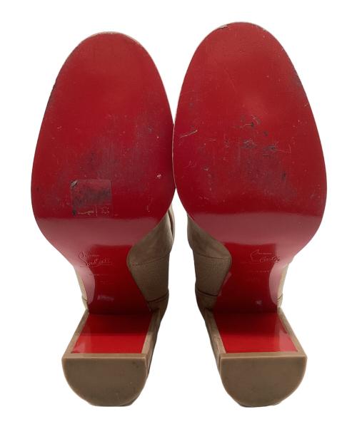 Christian Louboutin（クリスチャン・ルブタン）Christian Louboutin (クリスチャン・ルブタン) ヒールブーツ/CHELSEA Booty ライトブラウン サイズ:36 1/2の古着・服飾アイテム