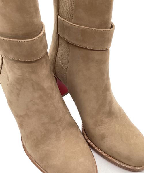 Christian Louboutin（クリスチャン・ルブタン）Christian Louboutin (クリスチャン・ルブタン) ヒールブーツ/CHELSEA Booty ライトブラウン サイズ:36 1/2の古着・服飾アイテム